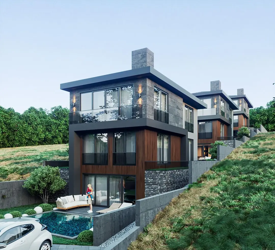 Ahmetli Yamaç Villaları, Ahmetli, Şile (3D görselleştirme)
